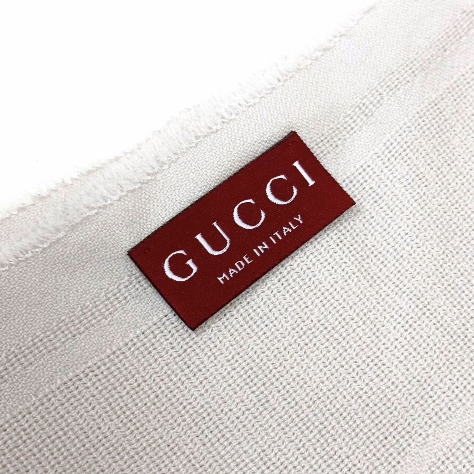 Gucci Grey Scarf With GG print Wool