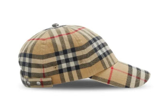 Burberry Nova Check Cotton Baseball Cap