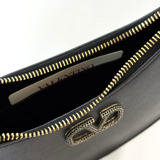 Valentino Garavani VLogo Signature Black Hobo Bag