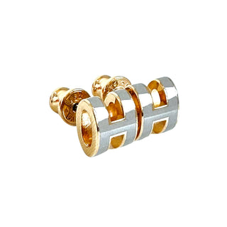 Hermes Mini Pop Earrings Marron Glace