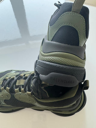 Balenciaga Triple S Khaki Sneakers