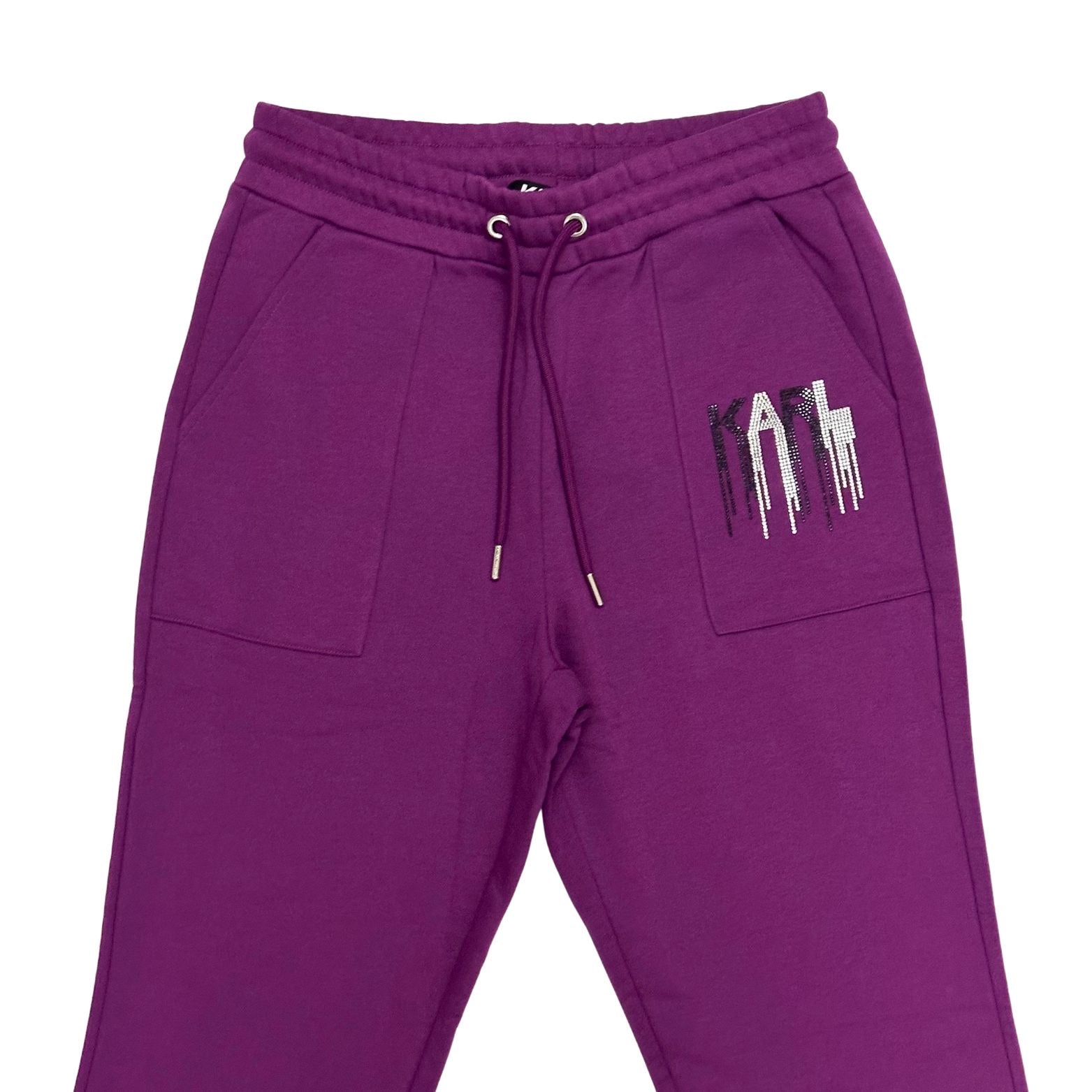 Karl Lagerfeld Purple Crystal Jogger