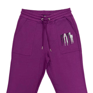 Karl Lagerfeld Purple Crystal Jogger