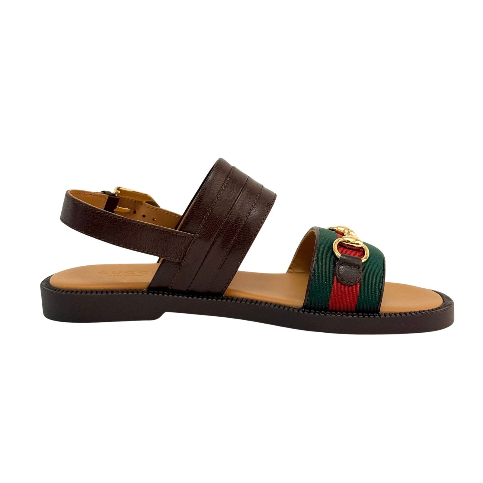 Gucci Horsebit Flat Sandals in Leather