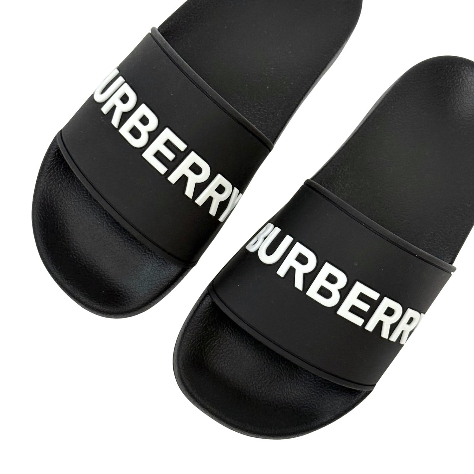 Burberry Slides Black / White