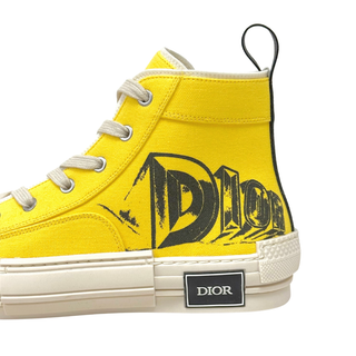 Christian Dior B23 High Top AsteroDior Yellow Sneakers