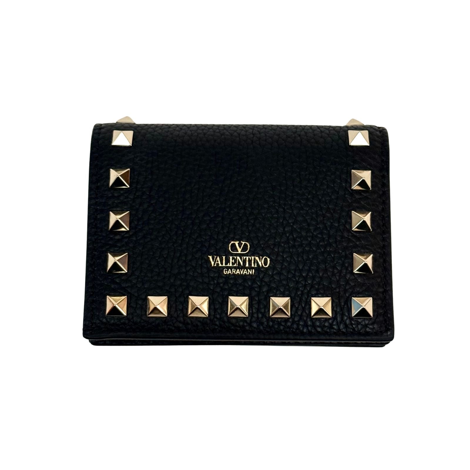 Valentino Bifold Rockstud Black