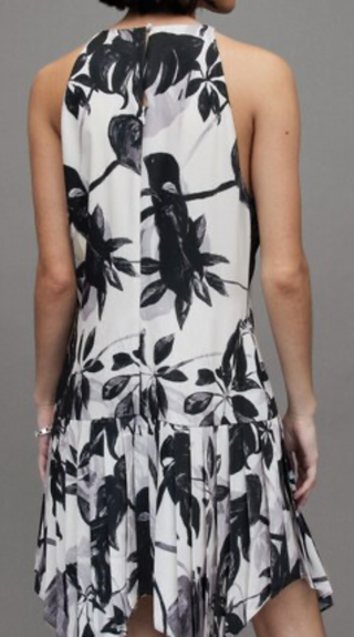 AllSaints Sonya Racer Neck Jackie Midi Dress