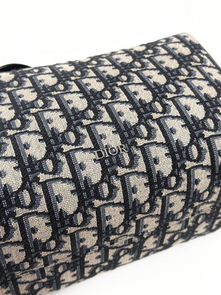 Dior Toiletry Pouch Black Dior Oblique Jacquard