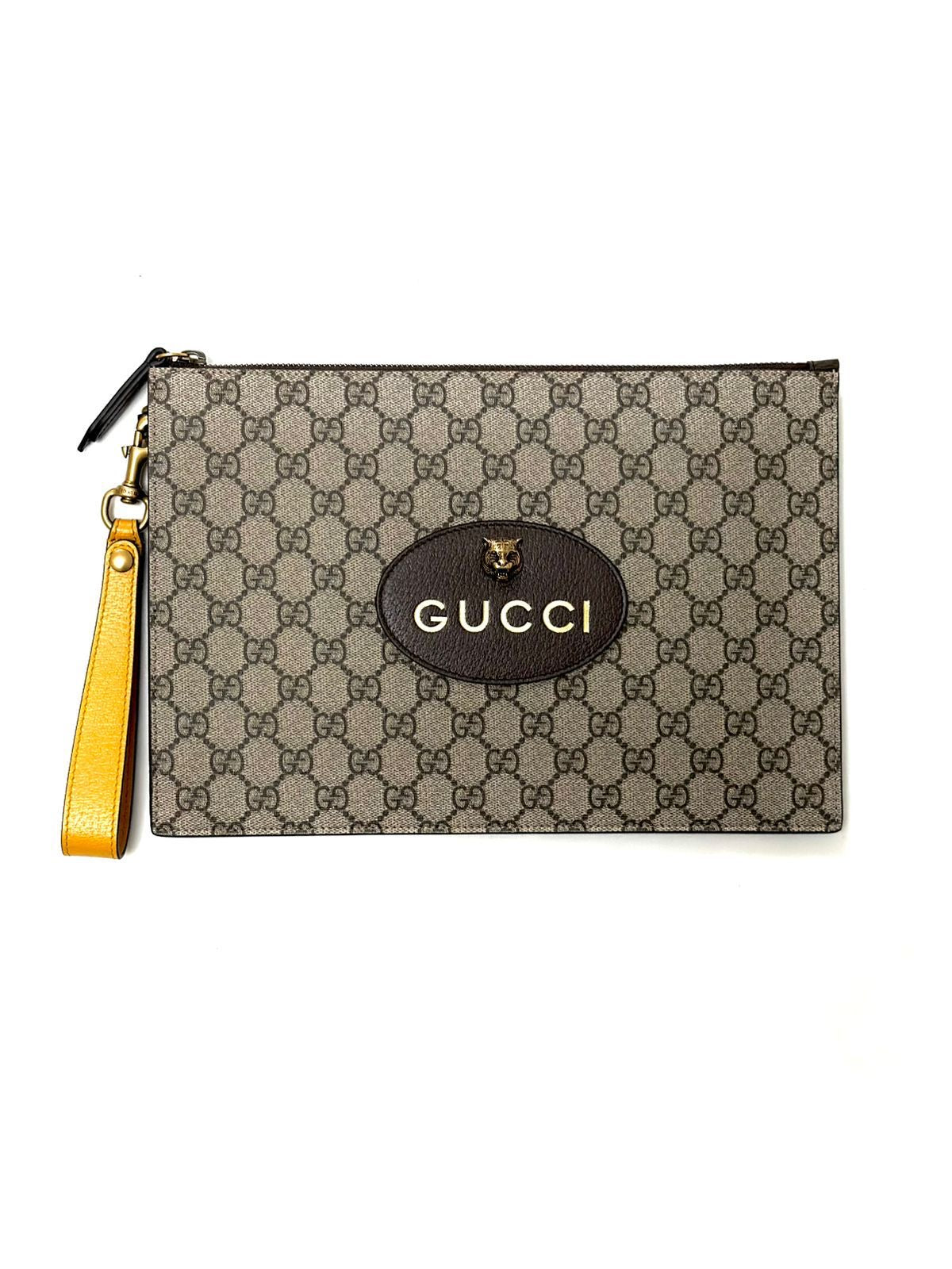 Gucci Pouch With Yellow Hand Strap