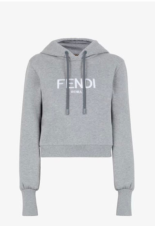 FENDI grey white hoodie