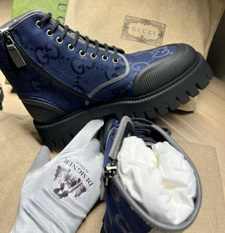 Gucci Boots Navy GG