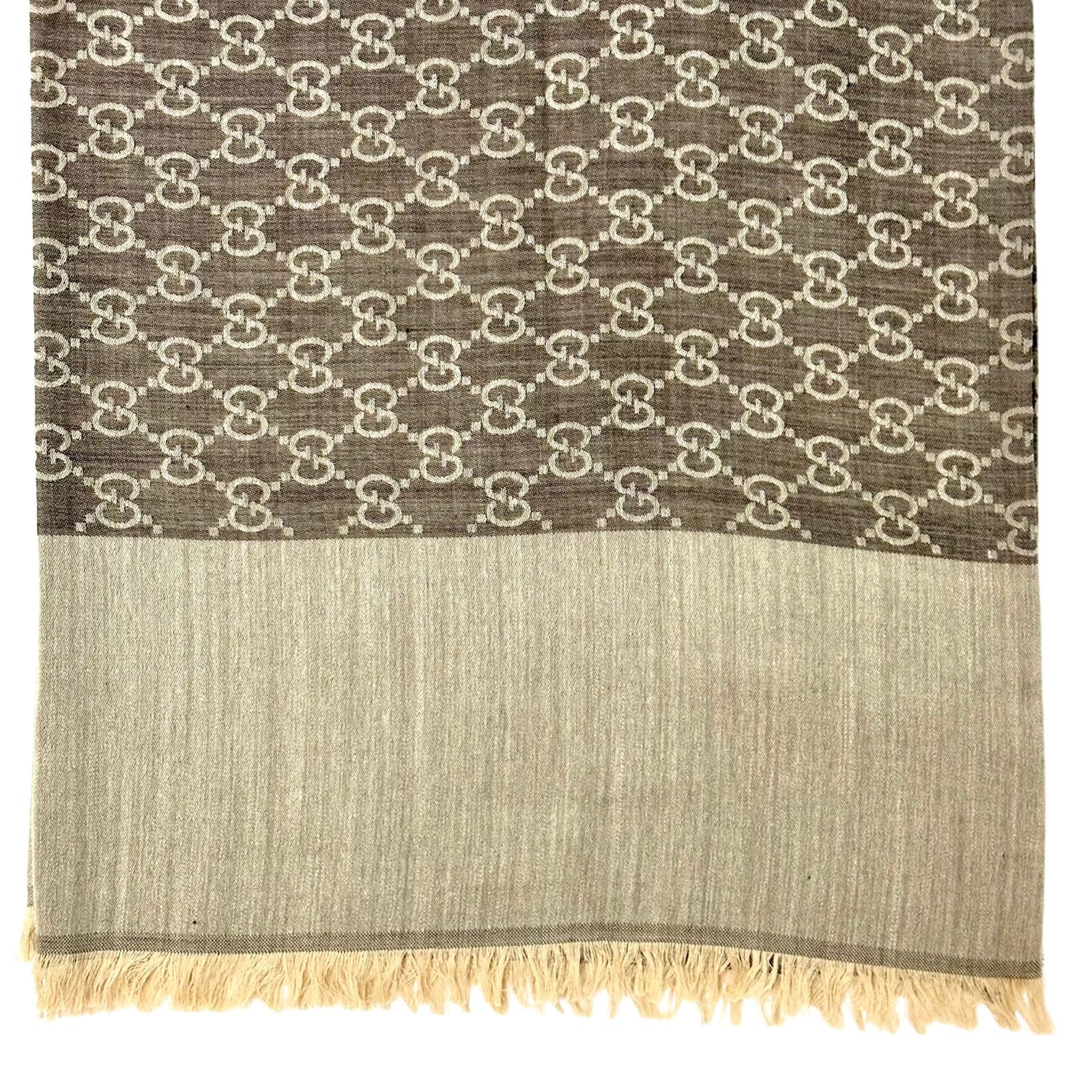 Gucci Wool and Silk Scarf 135x135cm
