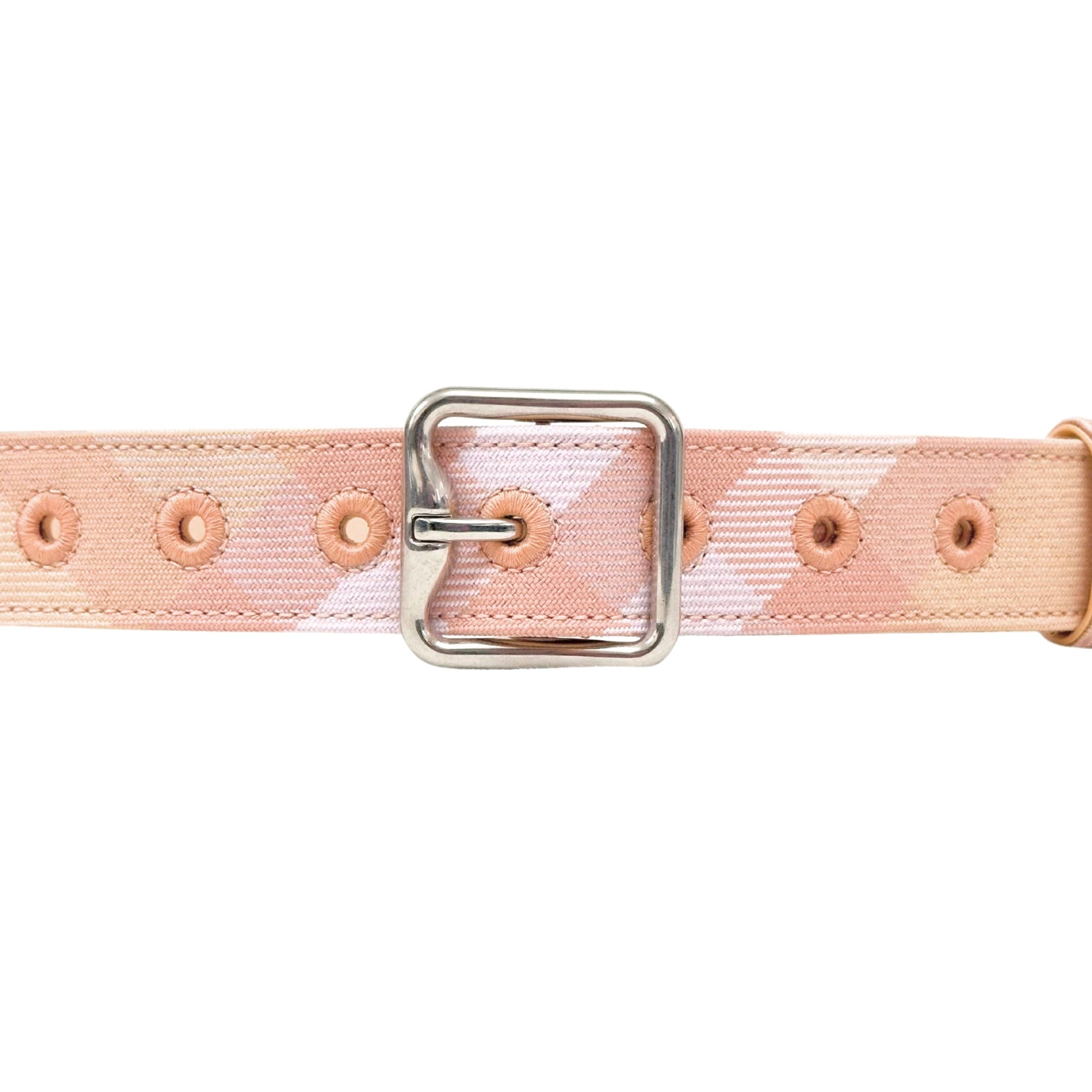 Burberry Peach White Caro Patch Lady Belt