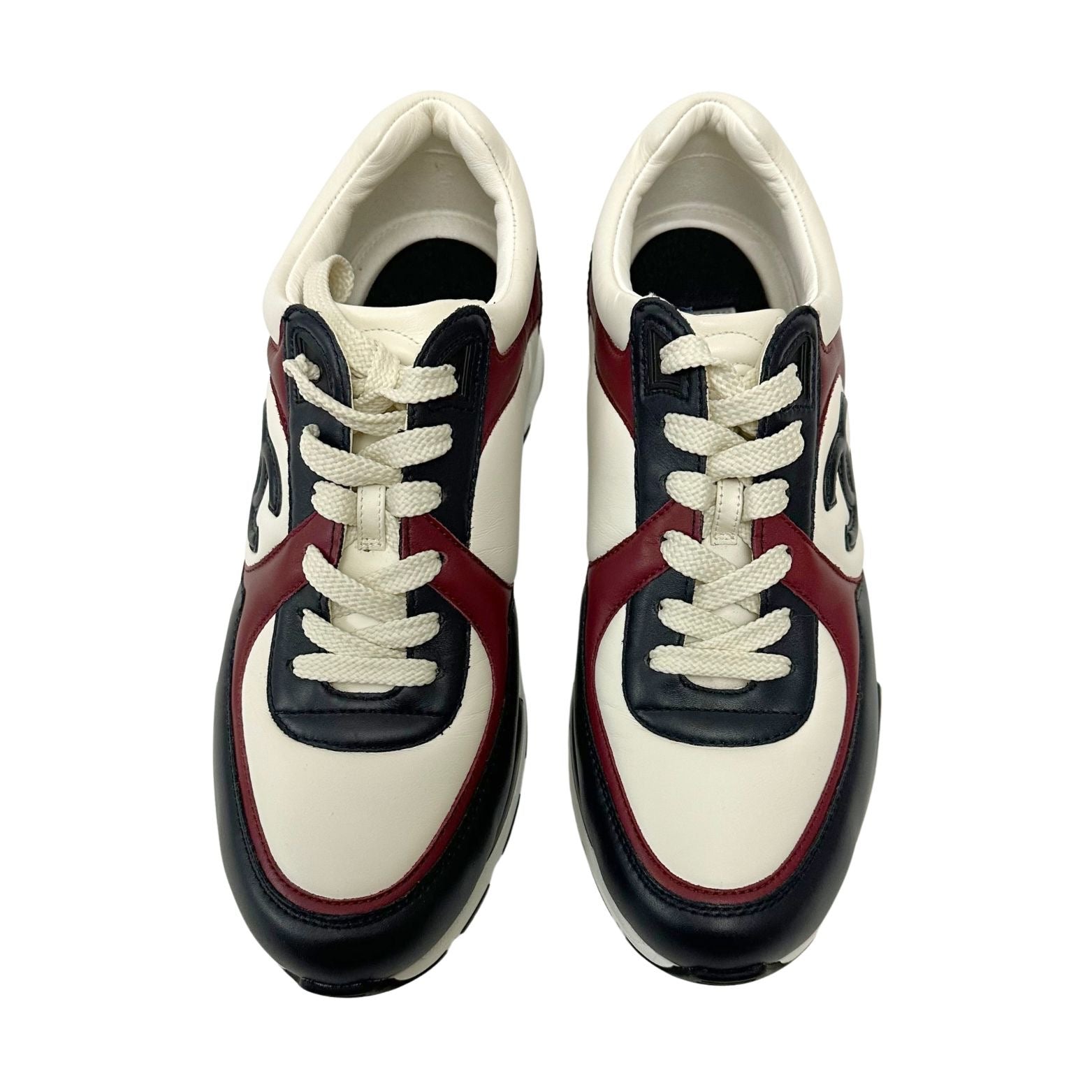 Chanel Multicolor Leather CC Low Top Sneakers