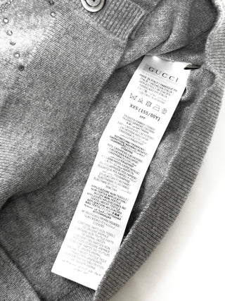 Gucci Cashmere Crystal GG Cardigan