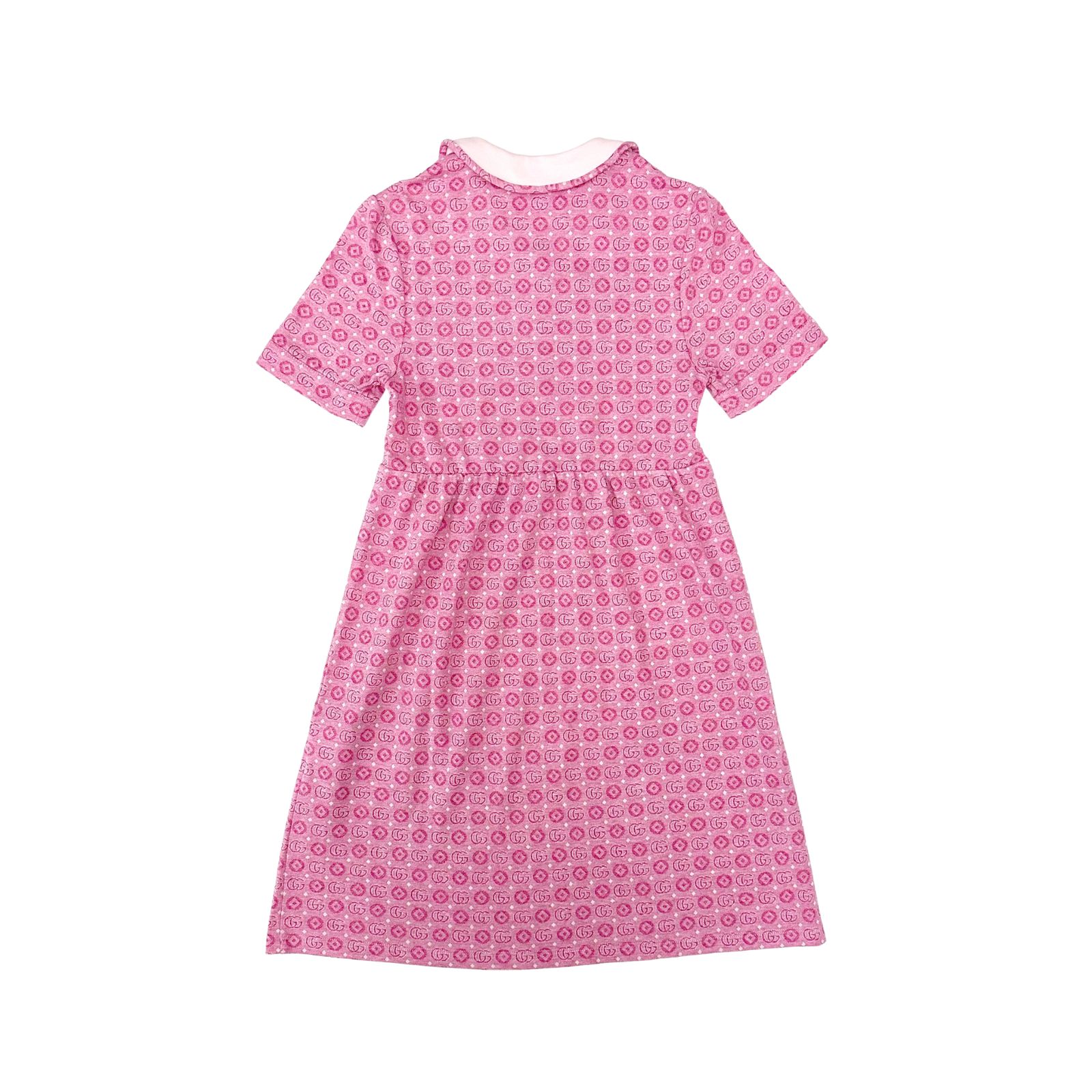 Gucci Double G Dress in Cotton Light Pink