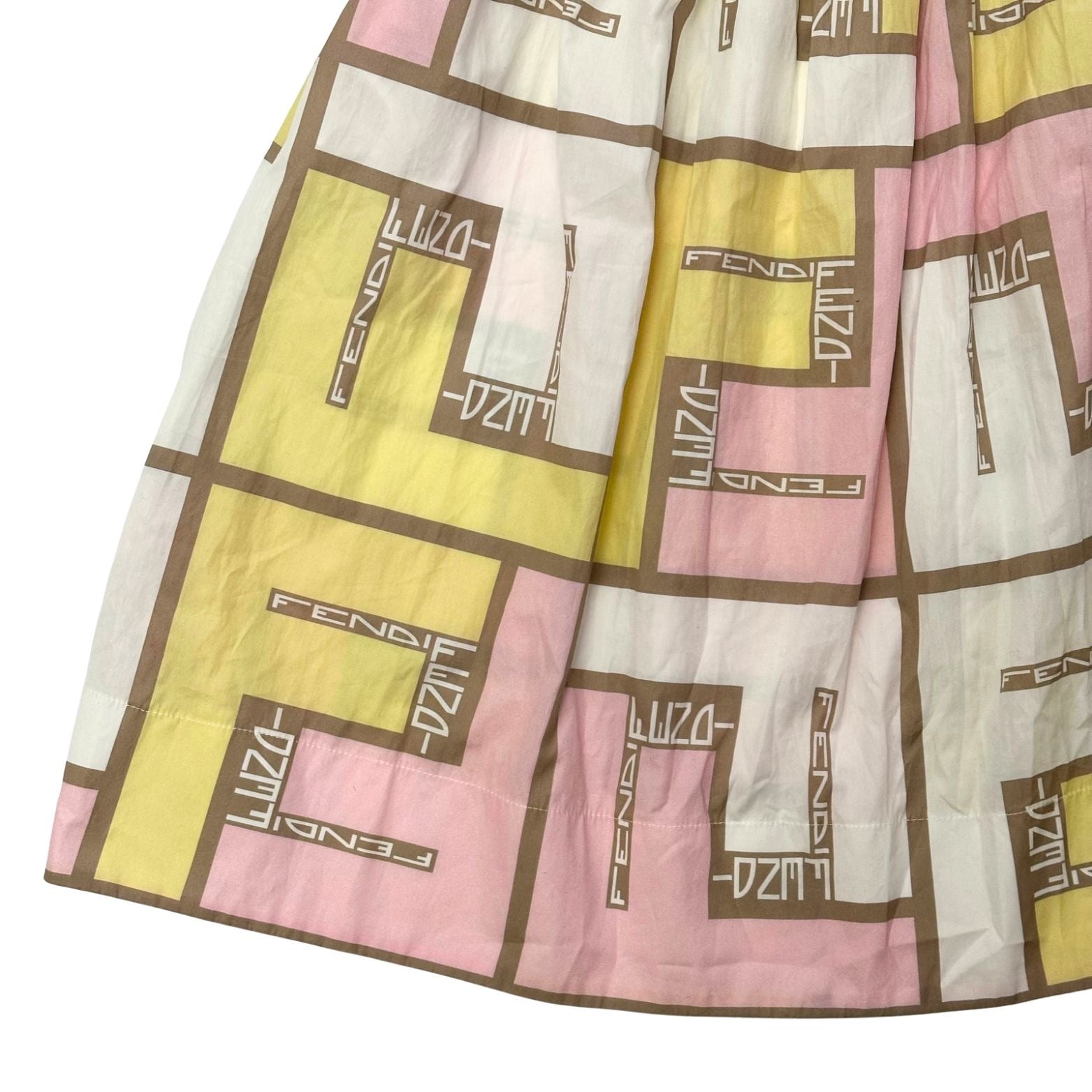 Fendi Logo Puzzle Skirt