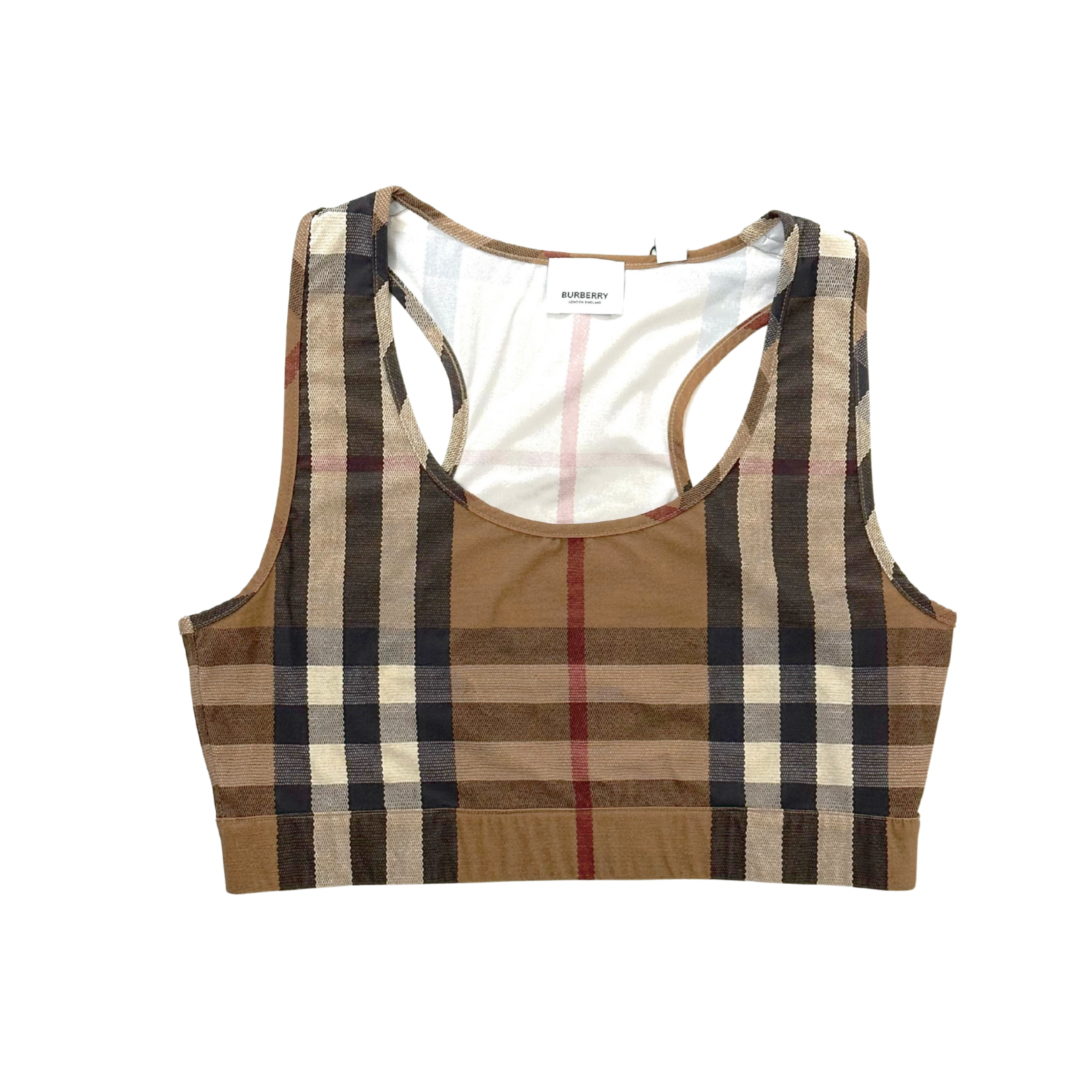 Burberry Brown Classic Crop Top