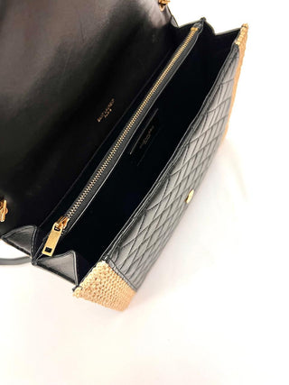 Saint Laurent Limited Edition Raffia and Leather Bag