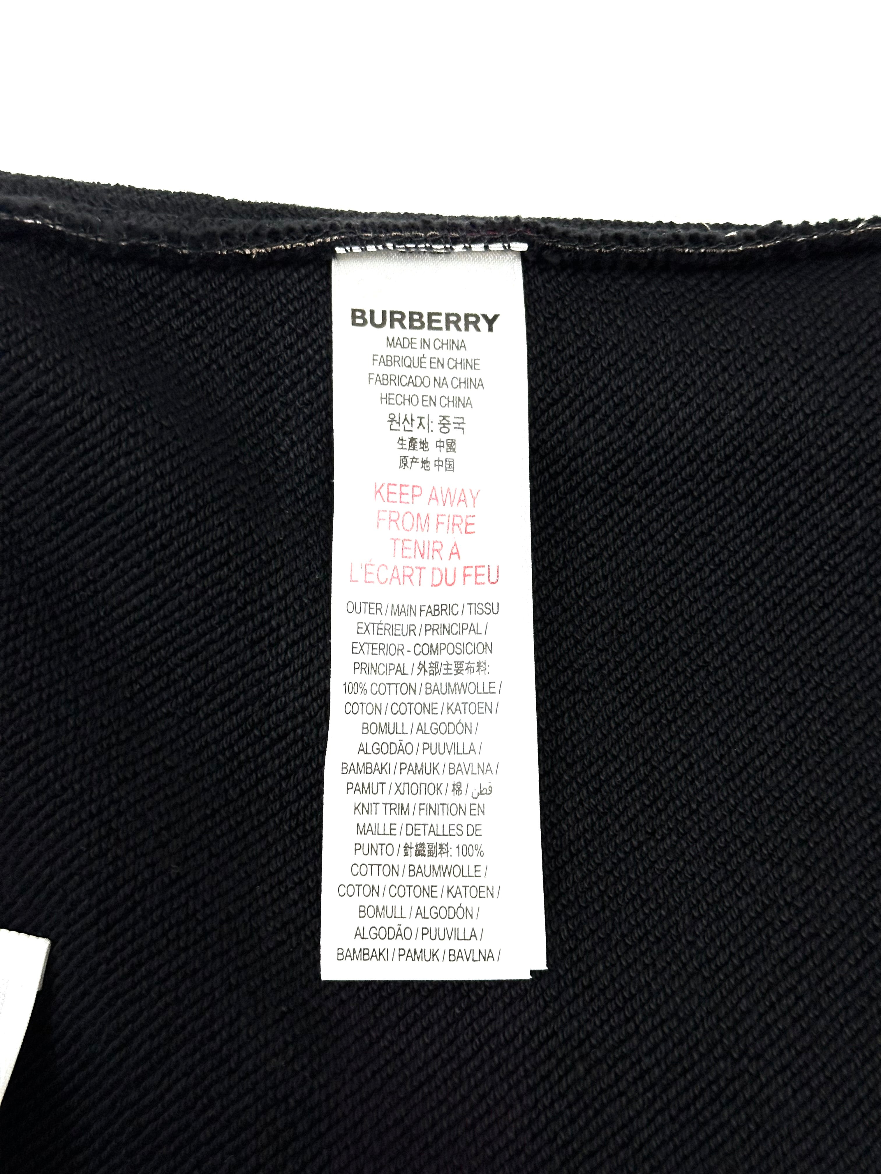 Burberry Black with Classic Design sides Skirt