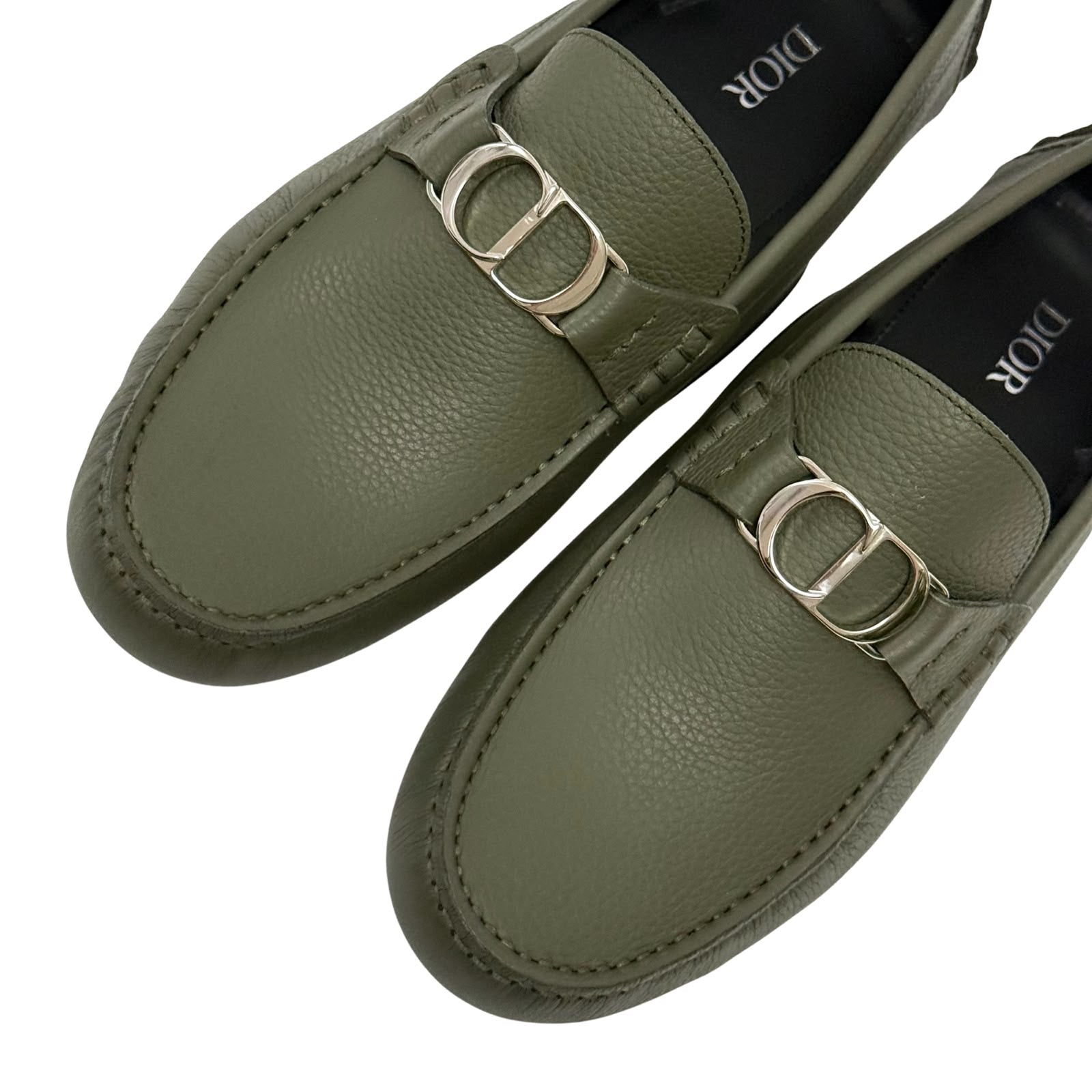 Christian Dior Grained Calfskin Odeon Loafers