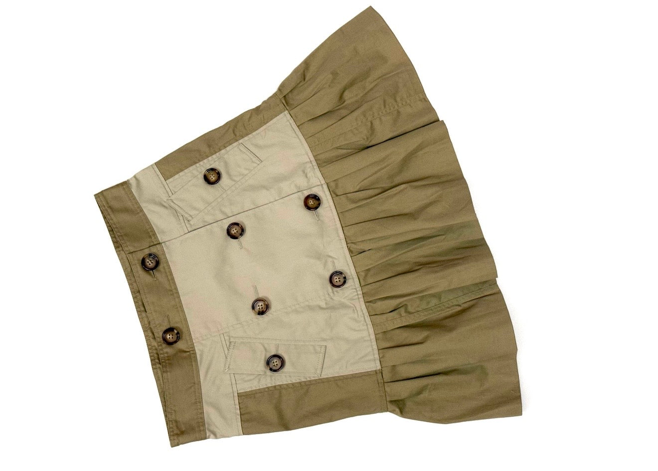 Burberry Beige Cotton Twill Skirt