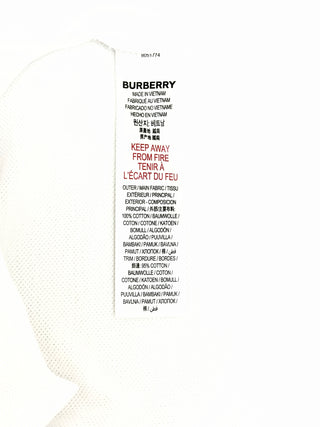 Burberry White Vintage Check Polo Shirt