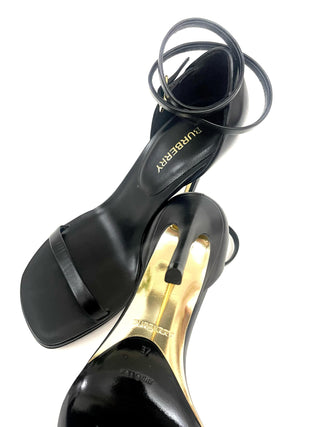 Burberry 100mm Heel Leather Sandal