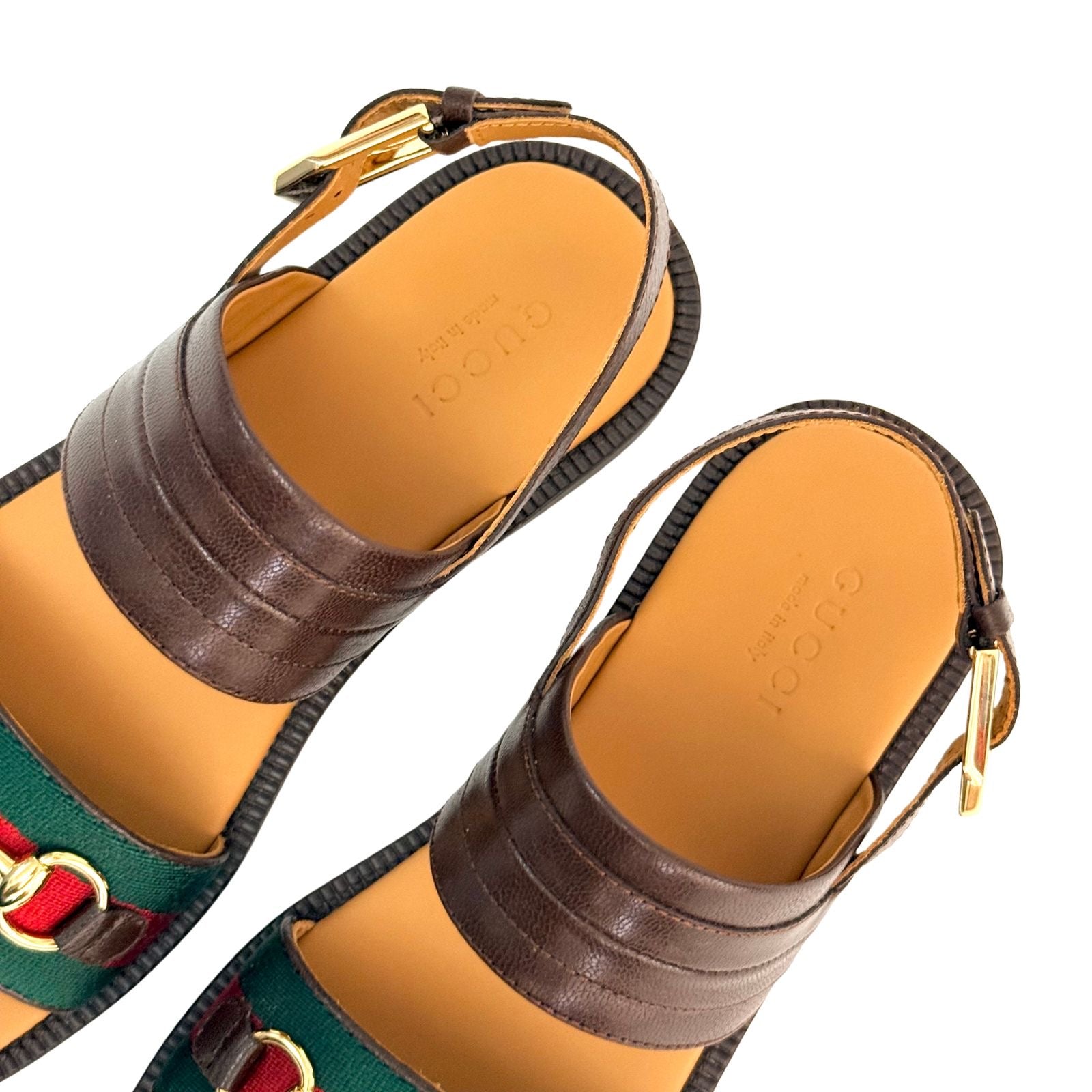 Gucci Horsebit Flat Sandals in Leather