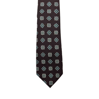Gucci Brown With Print Silk Tie
