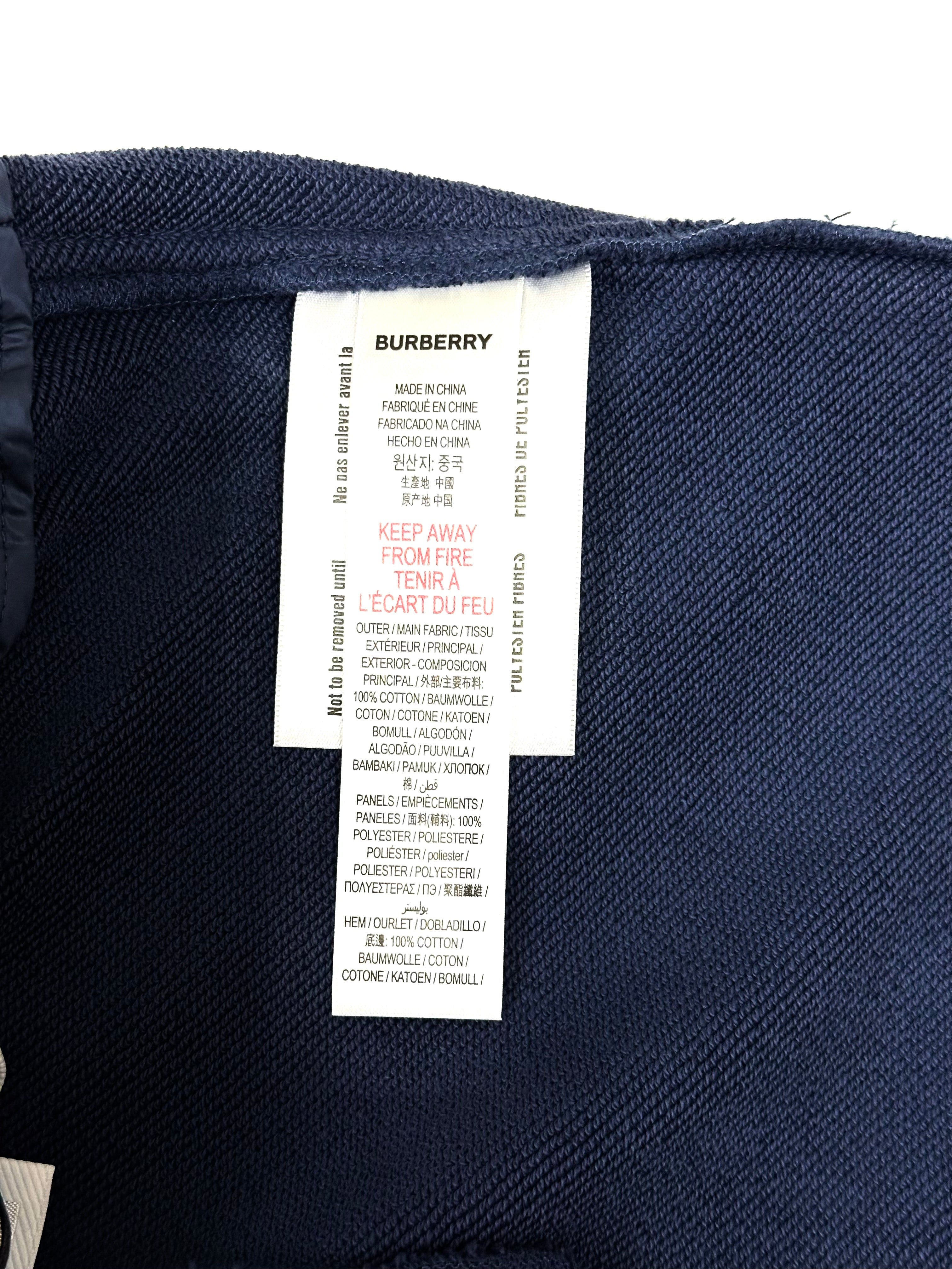Burberry Navy Blue Jogger Pants
