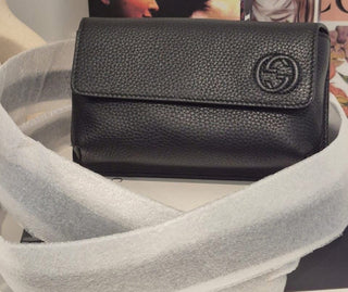Gucci Black Leather Belt Bag