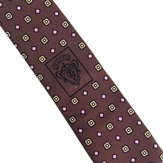 Gucci Multicolor Brown Silk Tie