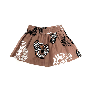 Burberry Brown Iconic Bear Logo Skirt