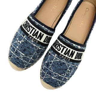 Christian Dior Navy and Cream Granville Espadrilles