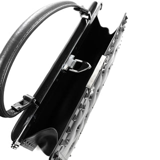 Valentino Garavani Small Rockstud Top Handle Bag in Nappa Leather