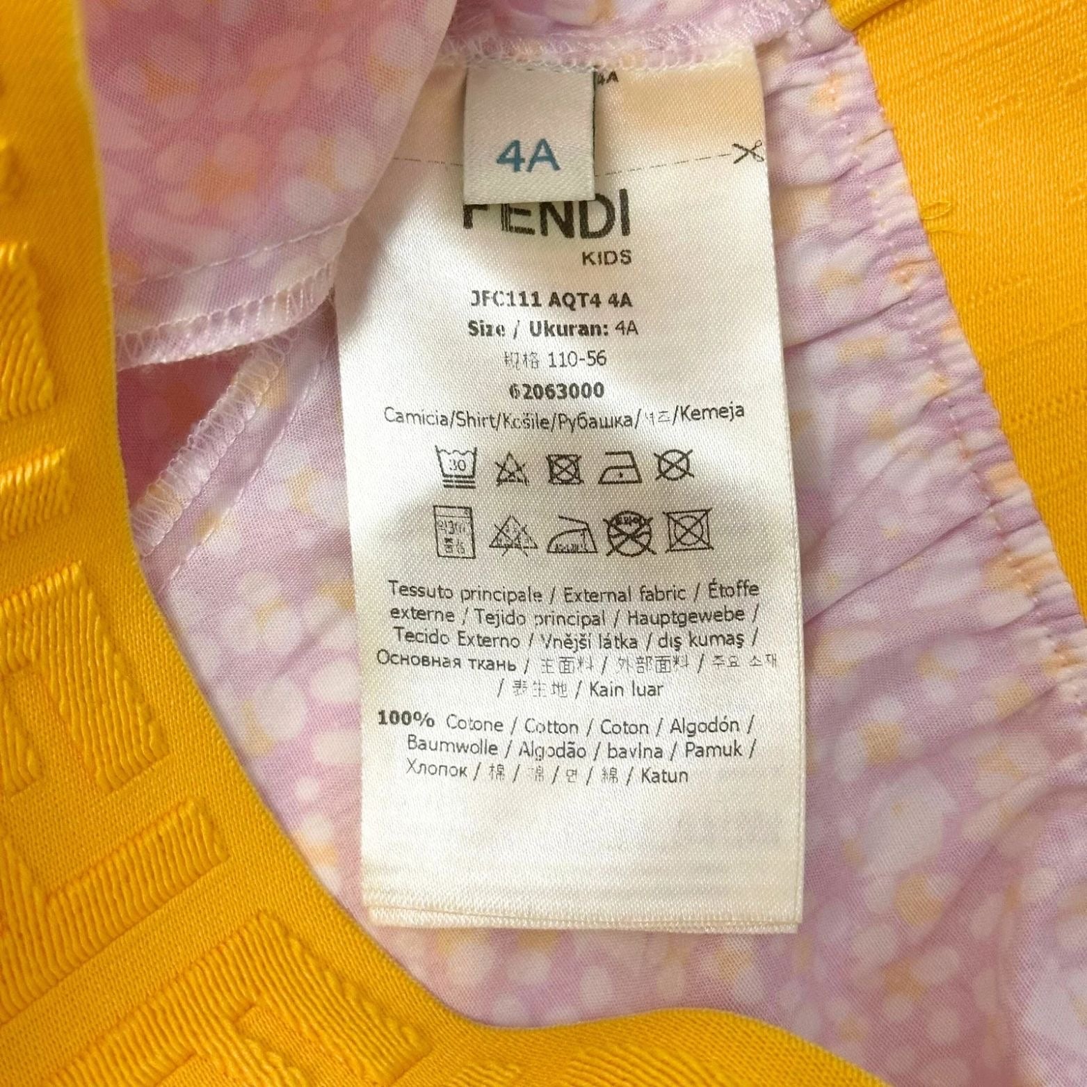 Fendi Animal Print Polo Shirt in Cotton