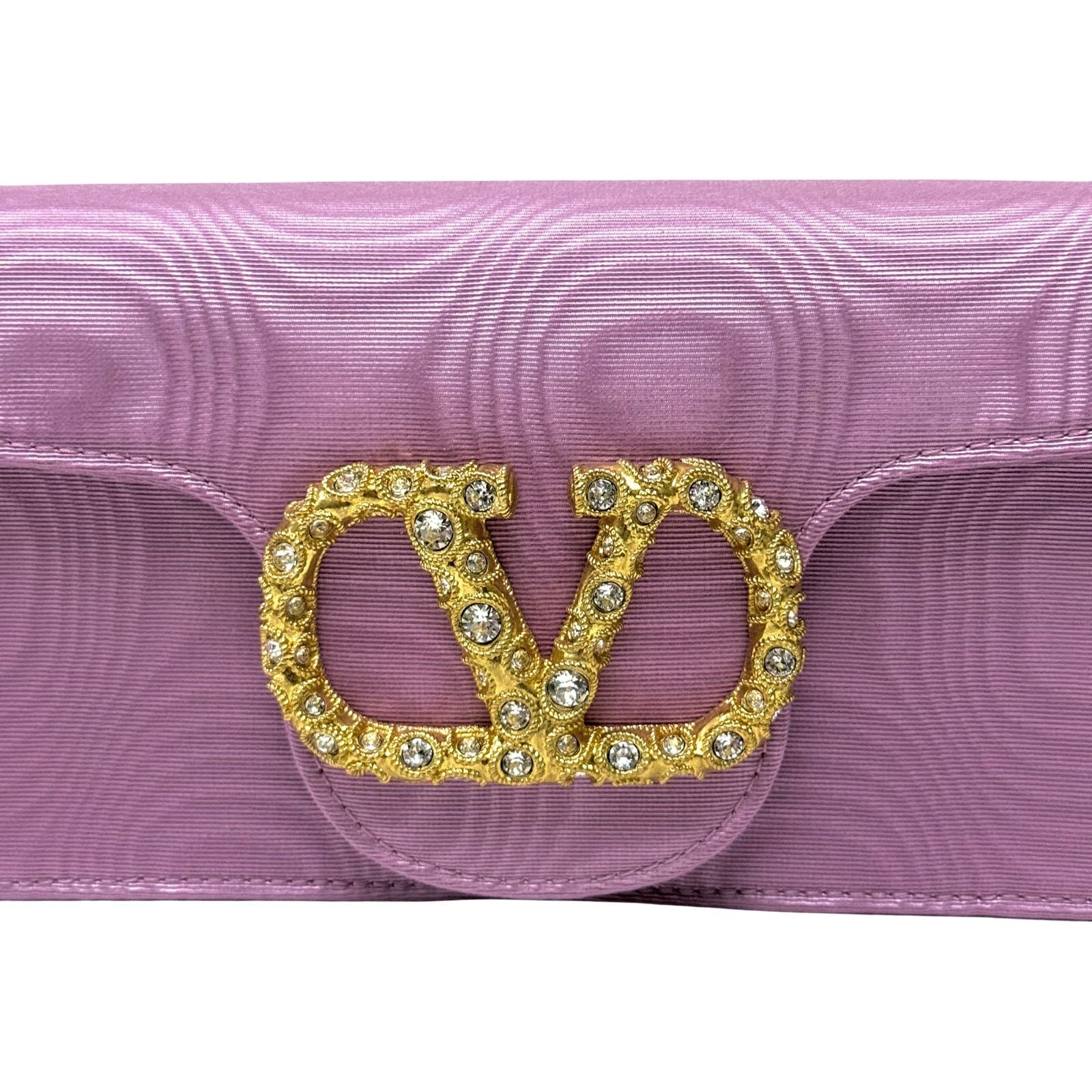 Valentino Loco Embellished Clutch Bag in Moire