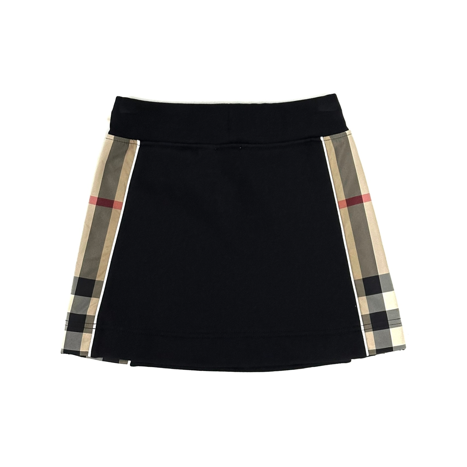 Burberry Black with Classic Design sides Skirt
