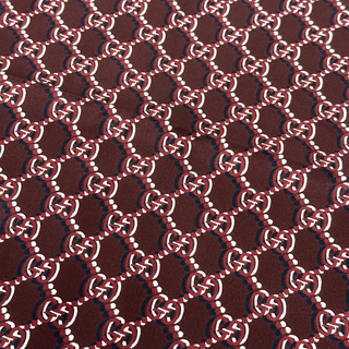 Gucci Silk Scarf GG Burgundy Navy