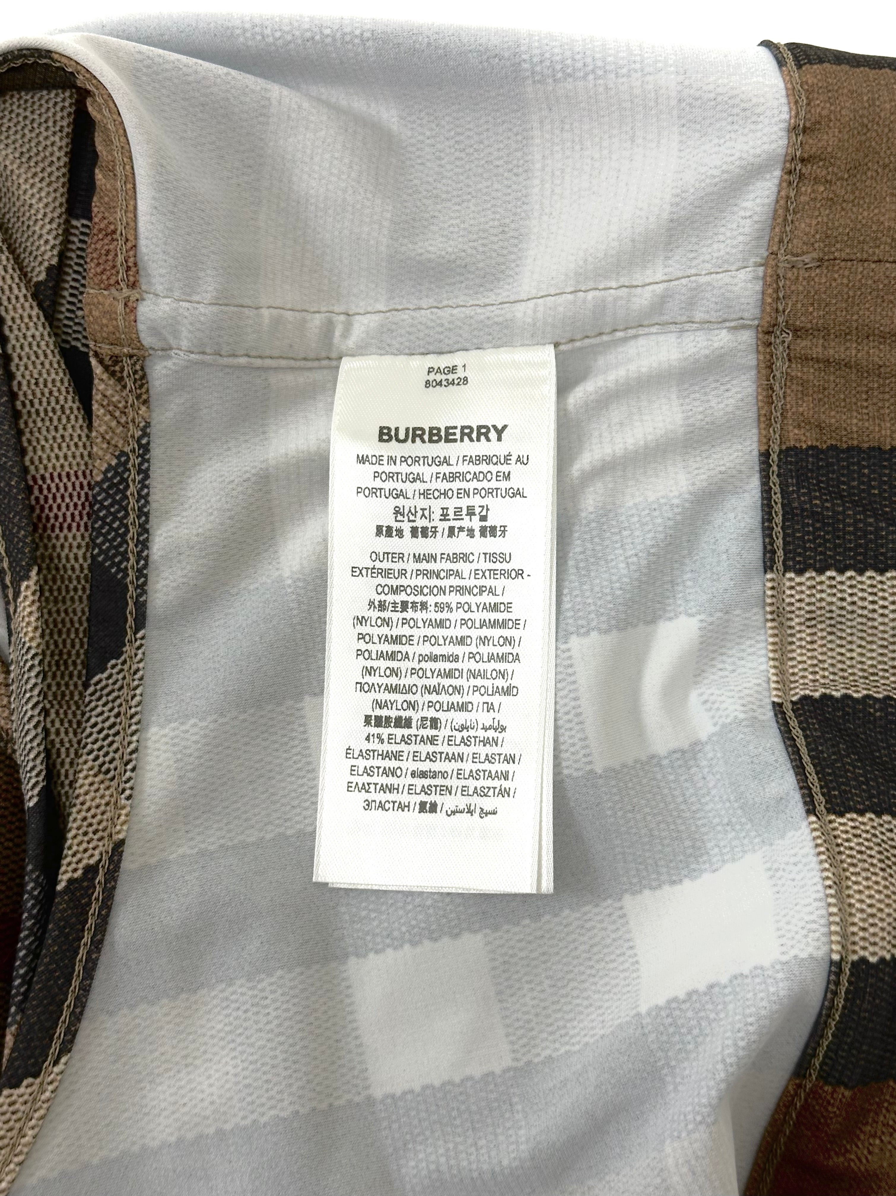 Burberry Brown Classic Crop Top