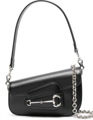Gucci Black 1955 Horsebit Shoulder Bag Crossbody
