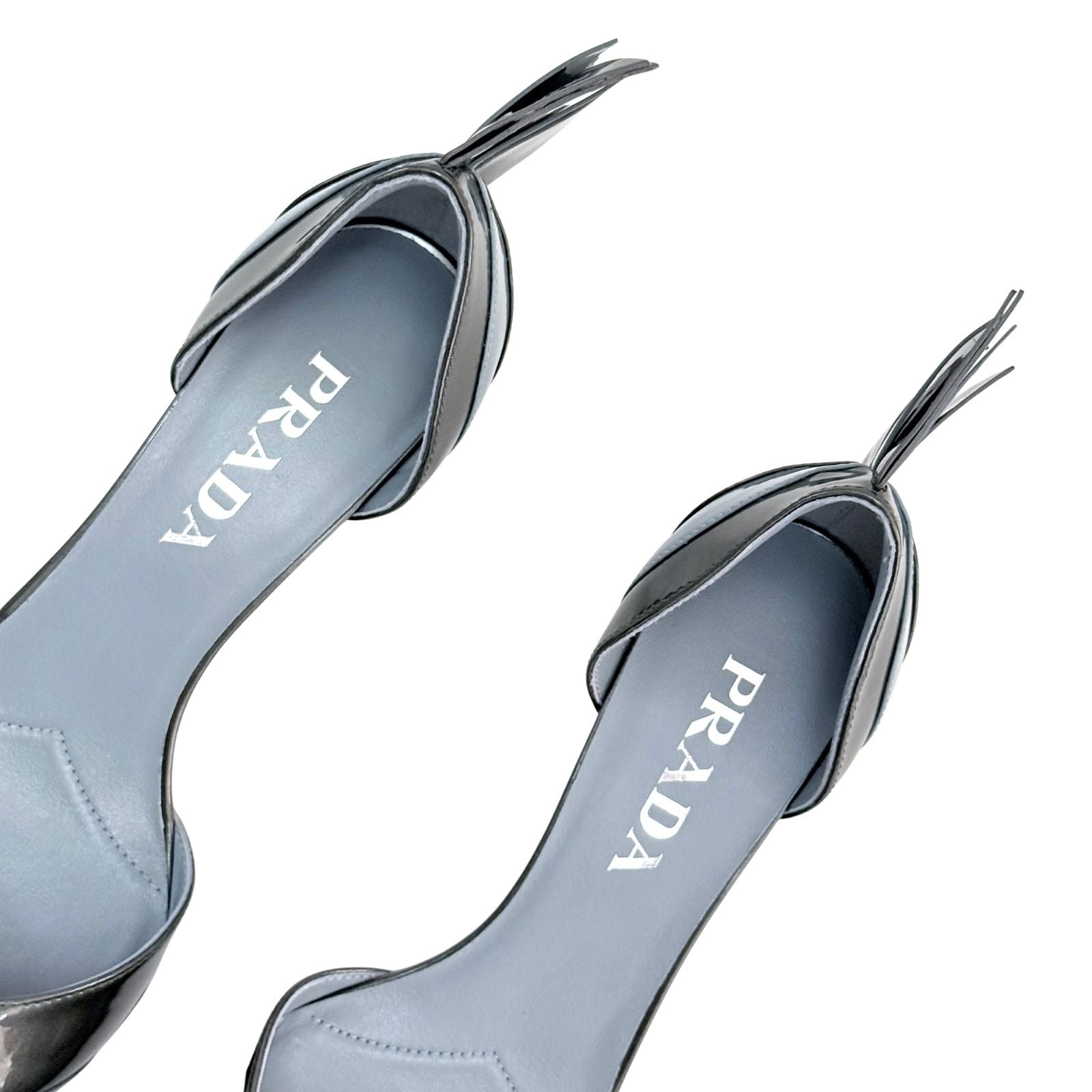 Prada Two Tone Patent Leather D Orsay Pumps