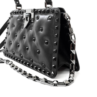 Valentino Garavani Small Rockstud Top Handle Bag in Nappa Leather