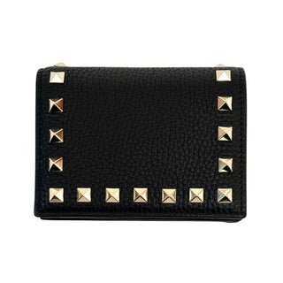 Valentino Bifold Rockstud Black