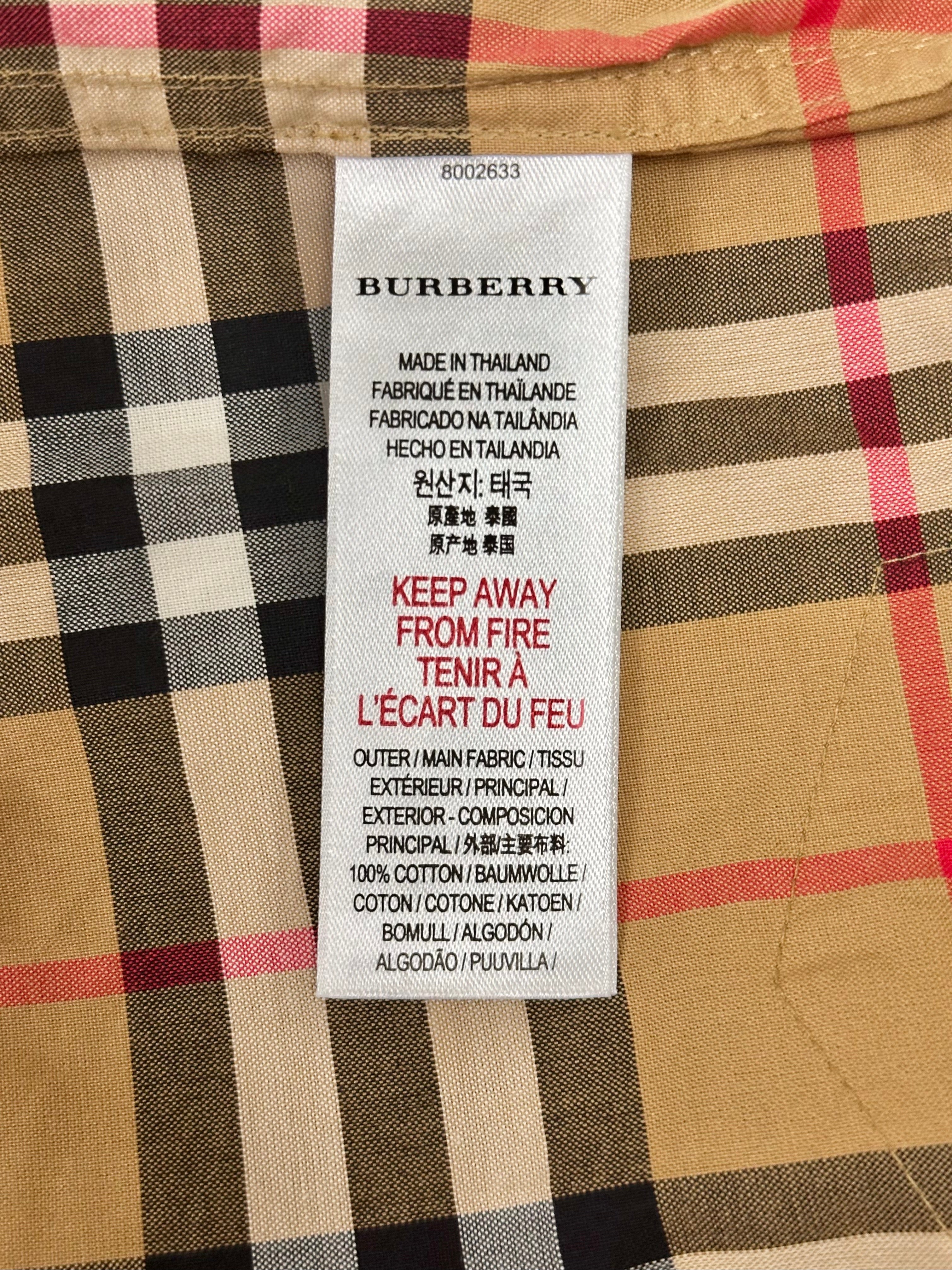 Burberry Vintage Classic Design Shirt