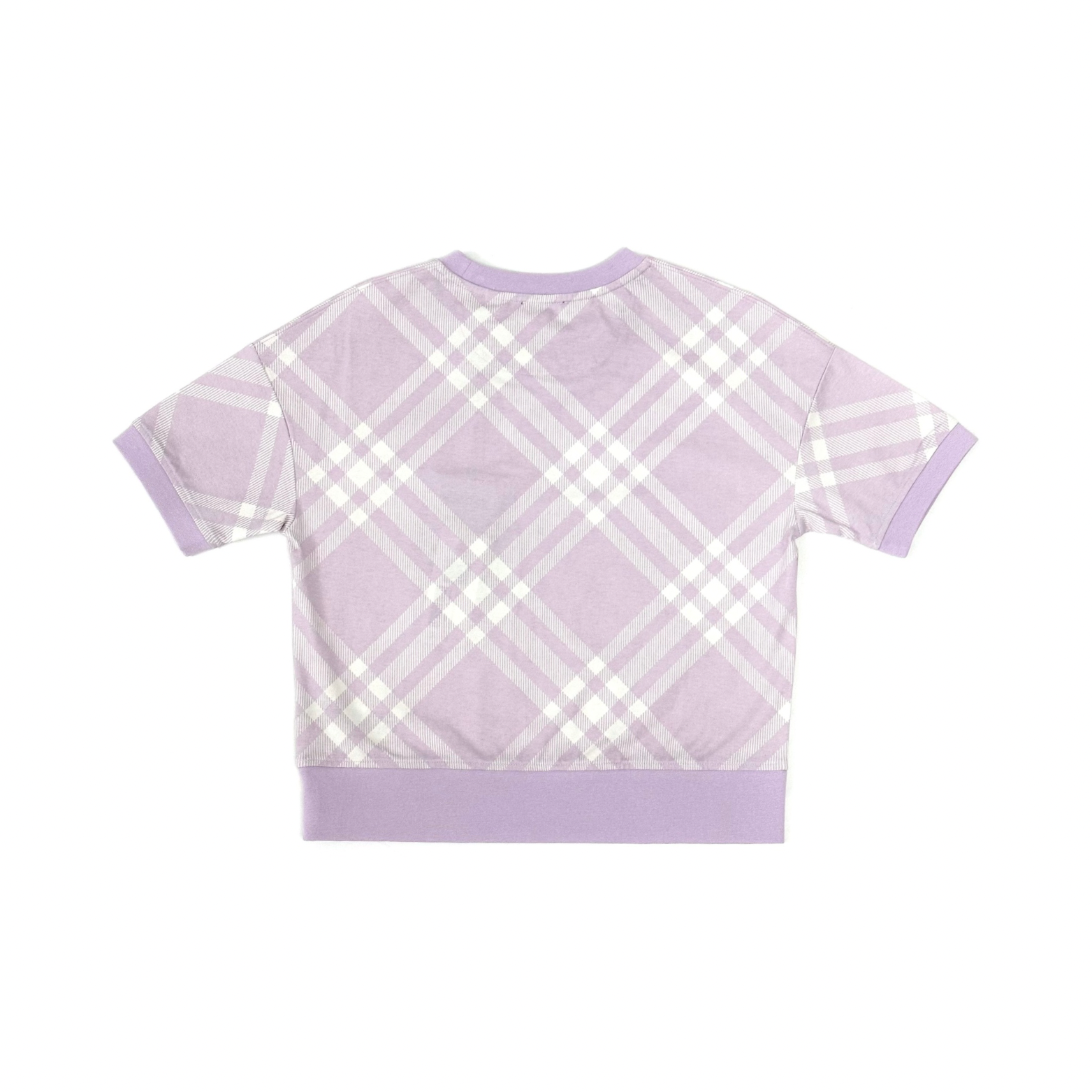 Burberry Classic Caro Patch Lavender White Shirt
