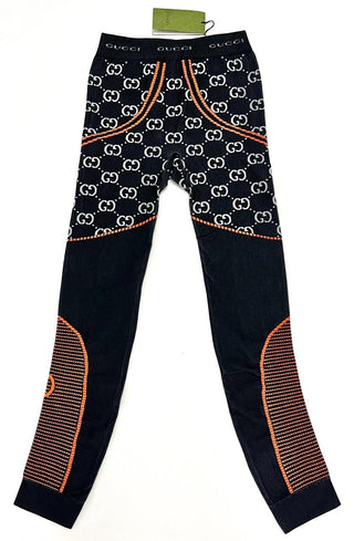 Gucci Leggings Black / Orange