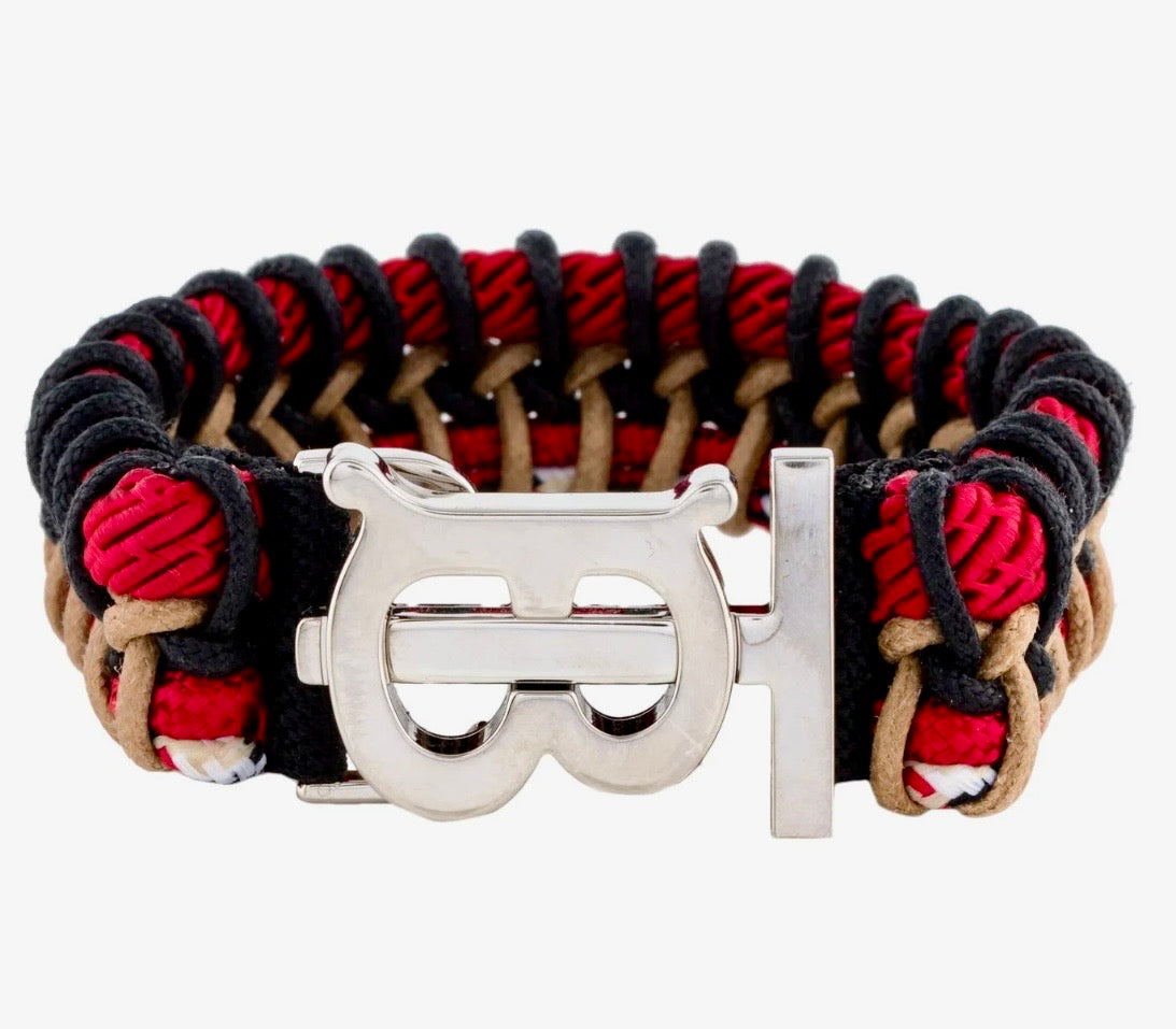 Burberry Multi Color TB Braided Bracelet